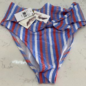 NWT Jessica Simpson Stripe Bikini Bottom Swimsuit